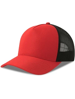 5 panelová Trucker kšiltovka red/black model 22456239 - Atlantis Headwear