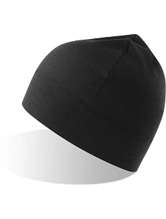Merino pletená čepice black model 22456173 - Atlantis Headwear