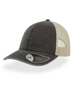 Case 6 panelová Trucker kšiltovka model 22478933 black - Atlantis Headwear