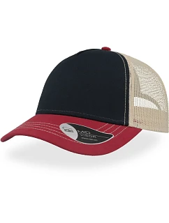 Rapper Canvas 5 panelová síťovaná kšiltovka model 22478755 - Atlantis Headwear