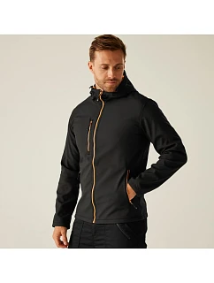 Regatta TRA 705 2-vrstvá softshellová bunda "Navigate" 36.A705 black/orange pop