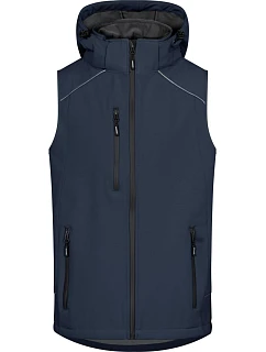 Pánská 3vrstvá softshellová vesta 40. navy model 22517299 - Promodoro