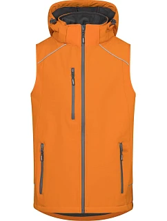 Pánská 3vrstvá softshellová vesta 40. orange model 22517281 - Promodoro