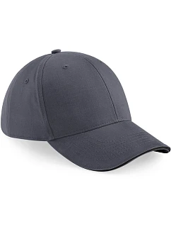 B 20 6 panelová sandwich kšiltovka  graphite grey/black model 22481336 - Beechfield