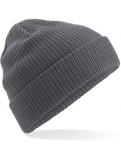 B Pletená čepice z bio bavlny graphite grey model 22481578 - Beechfield