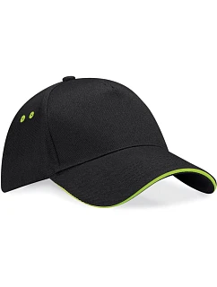 B 5 panelová sandwich kšiltovka 53.0 black/lime green model 22481294 - Beechfield