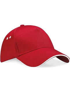 B 5 panelová sandwich kšiltovka 53.0 classic red/white model 22481312 - Beechfield