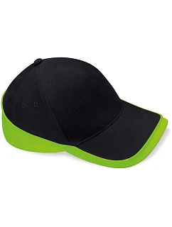 B 171 5 panelová  kšiltovka black/lime green model 22481674 - Beechfield