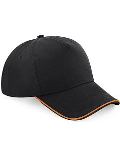 B 5 panelová kšiltovka  53.0 black/orange model 22432881 - Beechfield