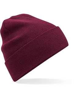 B Pletená čepice z bio bavlny 53.0 burgundy model 22481566 - Beechfield