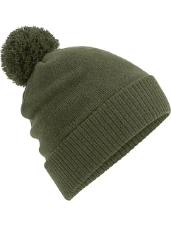 B 502 pletená čepice s bambulí olive green model 22433422 - Beechfield