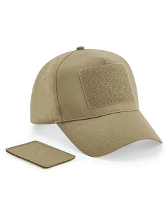 B 638 5 panelová čepice s nášivkou model 22482075 desert sand - Beechfield