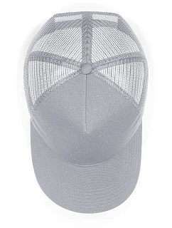Beechfield B 642 5 panelová Snapback kšiltovka "Microknit Trucker" 53.0642 light grey