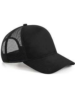 Beechfield B 643 5 panelová kšiltovka "Suede Snapback Trucker" 53.0643 black