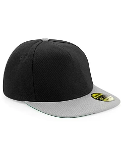 B 660 5 panelová kšiltovka s rovným kšiltem model 22482222 black/grey - Beechfield