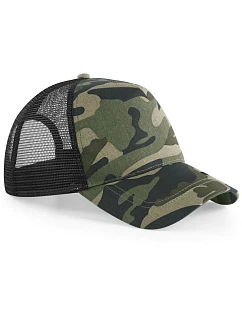 B 5 panelová Trucker kšiltovka 53.0 jungle camo model 22433477 - Beechfield