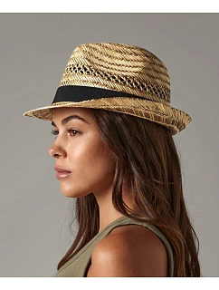 Beechfield B 730 Klobouk v pleteném vzhledu "Summer Trilby" 53.0730 natural