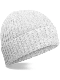 B Dětská pletená čepice z bio bavlny 53. grey model 22442531 - Beechfield