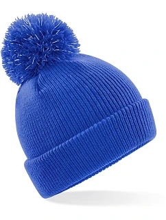 B Dětská pletená čepice s bambulí 53. bright royal model 22433242 - Beechfield