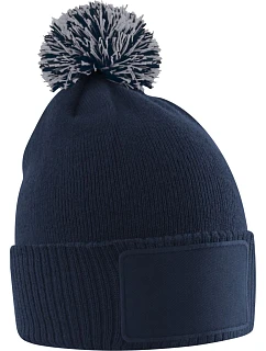 B Dětská pletená čepice s bambulí 53. french grey model 22452785 - Beechfield
