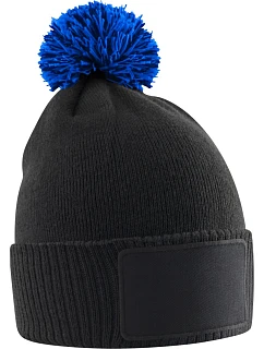 B Dětská pletená čepice s bambulí 53. royal model 22452789 - Beechfield