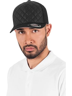 Flexfit 6277Q 5 panelová kšiltovka "Diamond Quilted" 55.277Q black