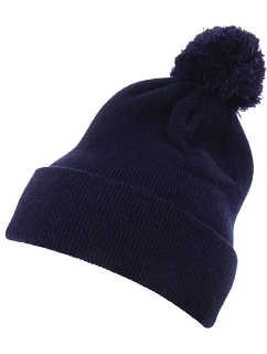 Flexfit 1501P Pletená čepice s bambulí 55.501P navy