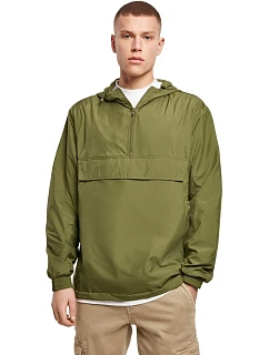 Build your Brand BY 096 Větrovka s 1/4 zipem 56.0096 olive