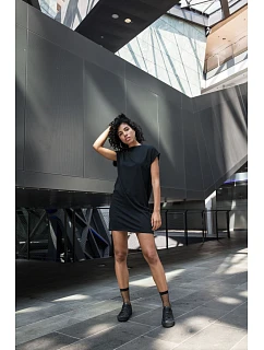 Build your Brand BY 101 Tričkové šaty se stojáčkem 56.0101 black