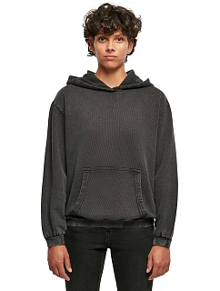 Build your Brand BY 194 Dámská mikina s kapucí "Acid Wash" 56.0194 black