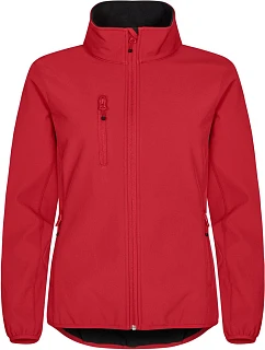 Classic Softshell Jkt W Dámská 3vrstvá softshellová bunda model 22471210 red - Clique
