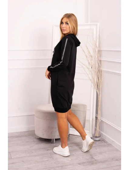 Šaty s model 21752932 potiskem černé - K-Fashion