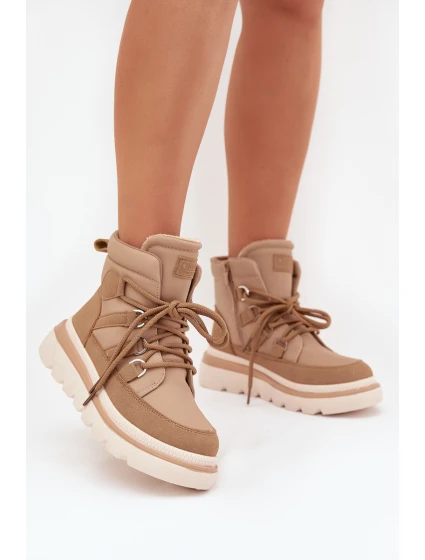 Dámské Botky Trapery Na Platformě Camel model 21705281 - Boto