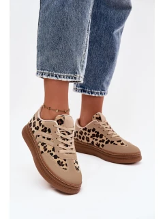 Dámské tenisky na platformě Panterka béžové model 21757726 - Boto