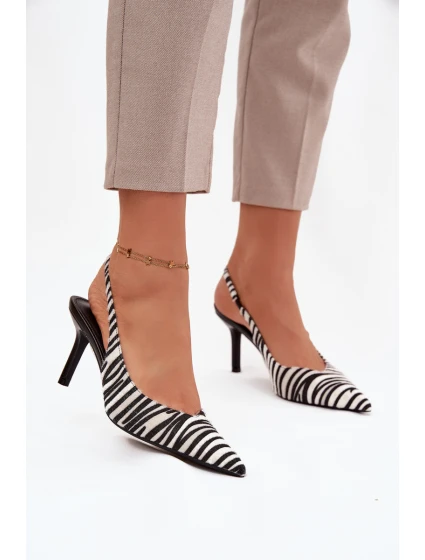 Lodičky na jehlovém podpatku Zebra model 21757890 - Boto