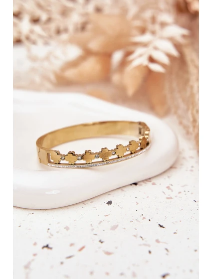 Náramek ze nerezové oceli  kamínky zlatý model 21776881 - Boto