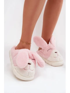Kožešinové dámské pantofle růžové model 21772462 - Boto