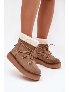 Dámské Sněhule Na Platformě S Světle Hnědá model 21788041 - Boto