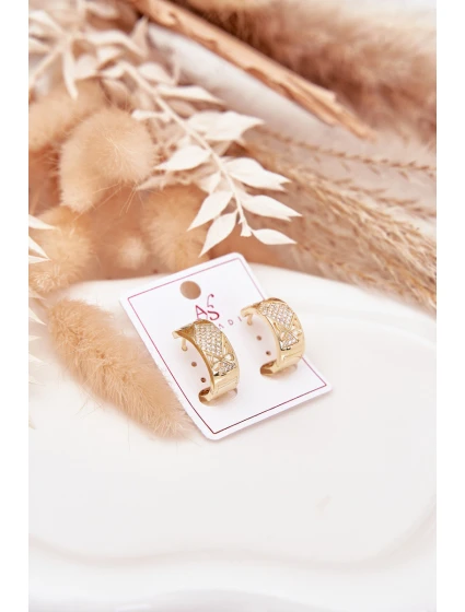 Dámské náušnice z chirurgické oceli s model 21772663 zlaté - Boto