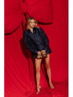 model 21788251 zlaté sandály na podpatku s krystaly - Boto