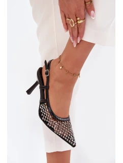 Lodičky s přezkami černé model 21788312 - Boto