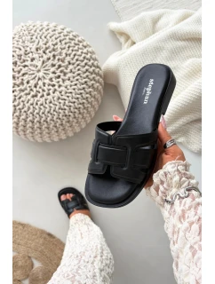 Dámské nazouváky na nízkém podpatku černé model 21900494 - Boto