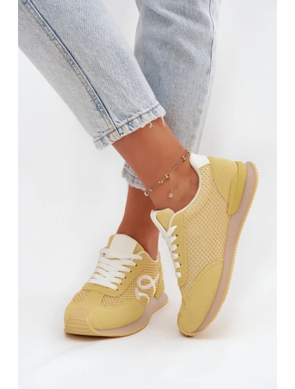 Sneakers Dámské Sportovní Žluté model 21919377 - Boto