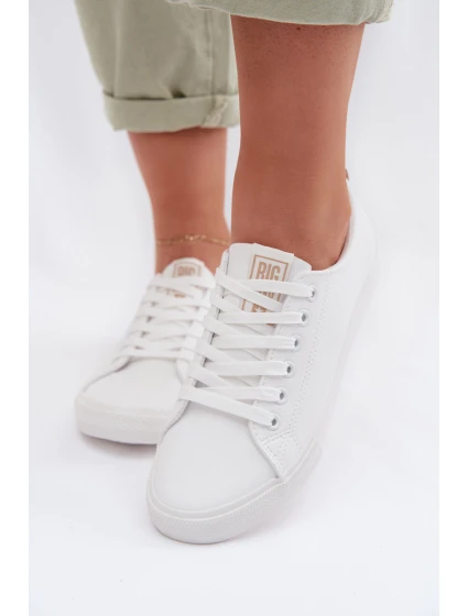 Dámské tenisky z eko kůže Big Star model 22009843 Bílé - Big Star Shoes
