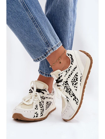 Kožené Semišové Dámské Tenisky Big Star model 22074797 Bílé - Big Star Shoes