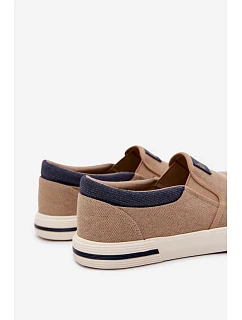 Pánské tenisky Slip On model 22101667 Béžové - Lee Cooper