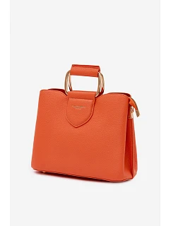 Malá kožená kabelka kufřík Oranžová model 22111490 - Flora&Co