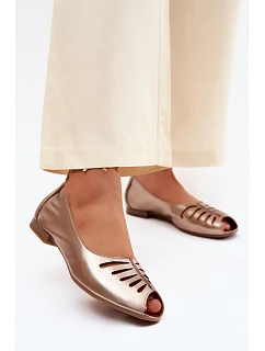 baleríny z přírodní kůže  Zlaté model 22125775 - Maciejka