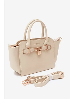 Kabelka typu z imitace kůže světle béžová model 22220993 - Flora&Co