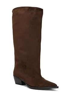 Kožené kozačky na podpatku s model 22355480 - Boto